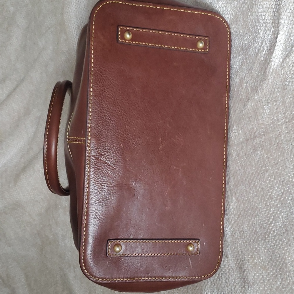 Dooney and Bourke Florentine Leather Perry Satchel - Picture 5 of 12